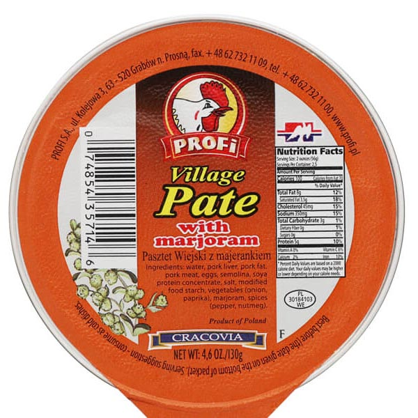 Canned Pate with Marjoram Oregano – 4.59 oz (130gr)